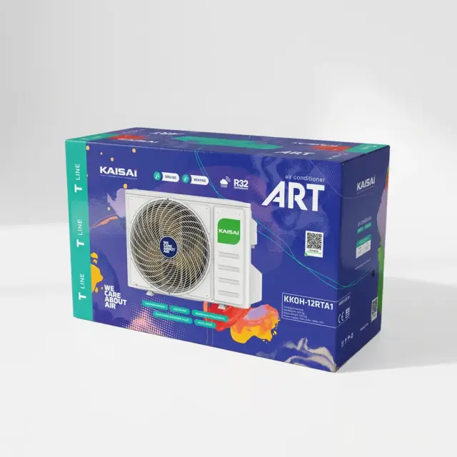 KAISAI ART BLACK 12.000 BTU Κλιματιστικό Τοίχου Inverter R32 A+++/A++ 3