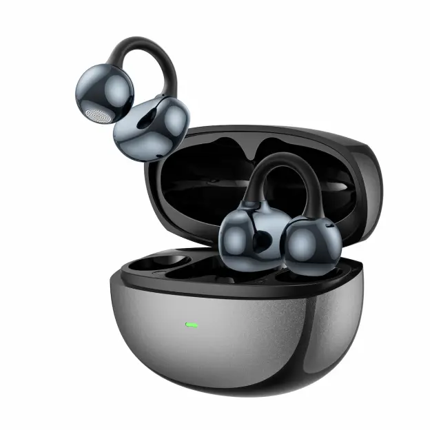 Wiwu Ai306 Open Ear Bluetooth Handsfree Ακουστικά με Θήκη Φόρτισης Μαύρα