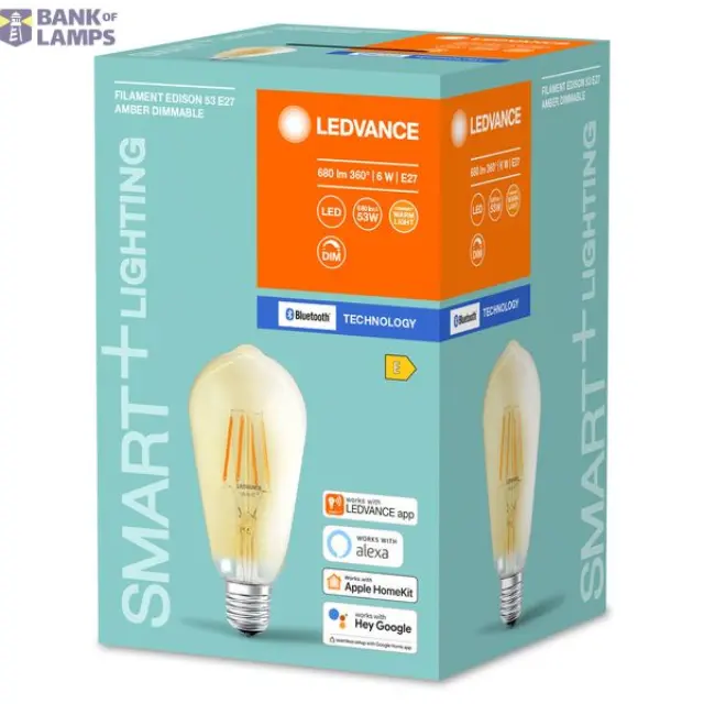 SMART+ Filament Edison Dimmable 52 6 W/2400 K E27