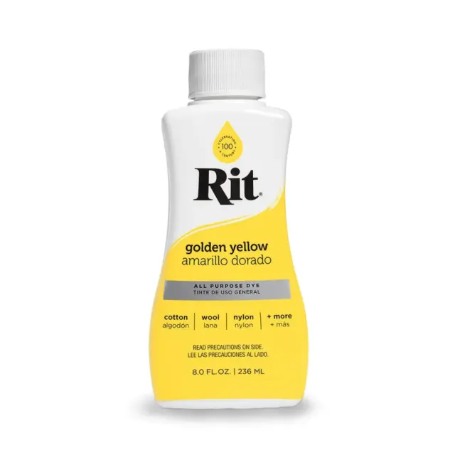 RIT DYE Liquid All-Purpose Βαφή Υφασμάτων – Golden Yellow 236ml