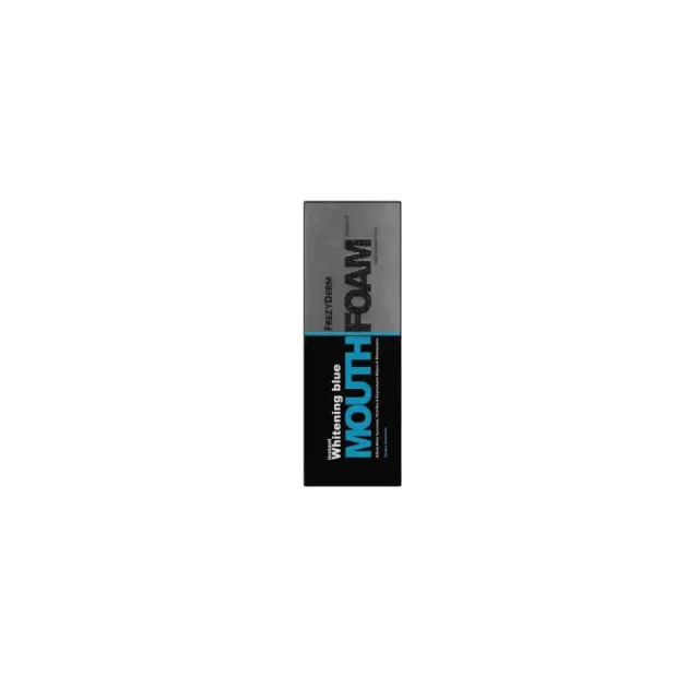 Frezyderm Whitening Blue Mouthfoam 150ml Μοναδικός Αφρός & Στοματικό Διάλυμα 2 σε 1 που Εξουδετερώνει Άμεσα τις Δυσχρωμίες & τις Κηλίδες ενώ Περιποιείται τη Στοματική Κοιλότητα