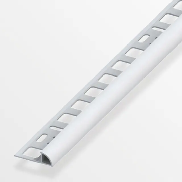 Προφίλ Πλακιδίων Προστατευτικό Λευκό PVC 10mm 2.5m 3
