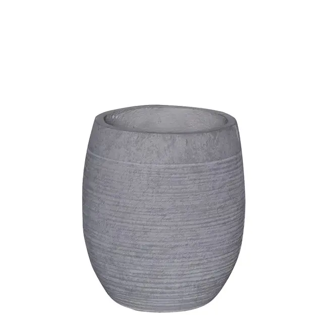 Γλάστρα Ανοιχτό Γκρι Τσιμέντο Φ25x28cm
