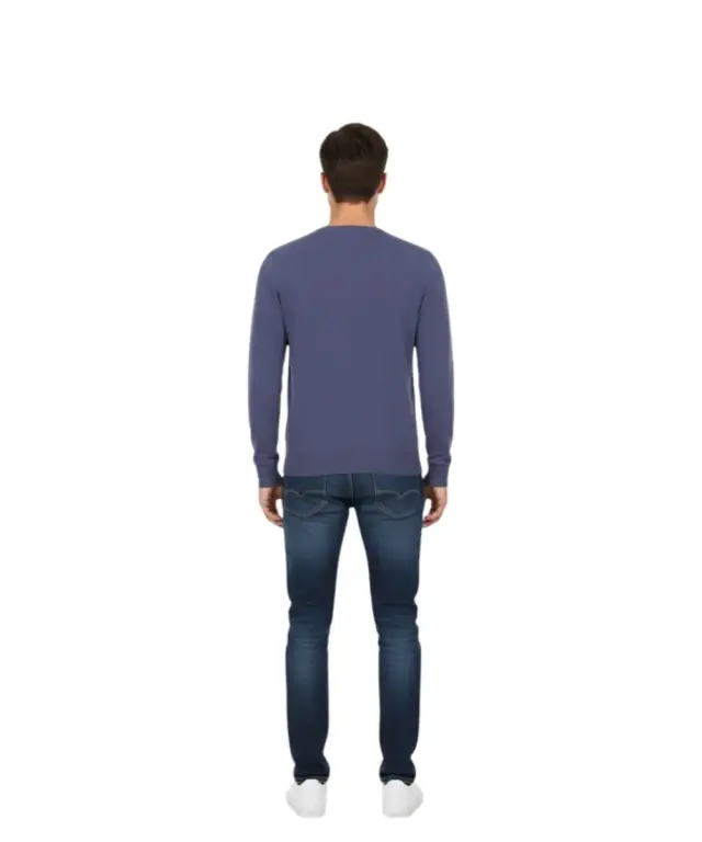 Cavalli Class - Ανδρικό Πουλόβερ Crewneck TXM60AMAC01-04926 Μπλε 2