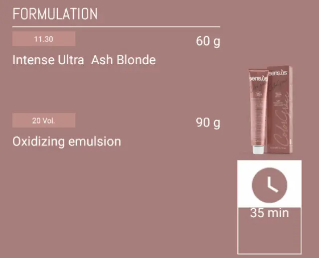 Sensus Color Grace M3K 11.30 Natural Golden Ultra Platinum Blonde 100ml - (μόνιμη βαφή φυσικό υπερ πλατινέ ξανθό ντορέ) 3