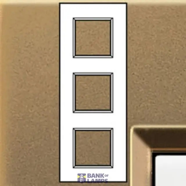 LL - cover plate 2x3P 71mm shiny bronze
