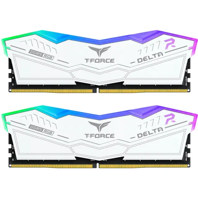 Team Group DIMM 32 GB DDR5-6000 (2x 16 GB) Dual-Kit (white, FF4D532G6000HC30DC01, Delta RGB, INTEL XMP)