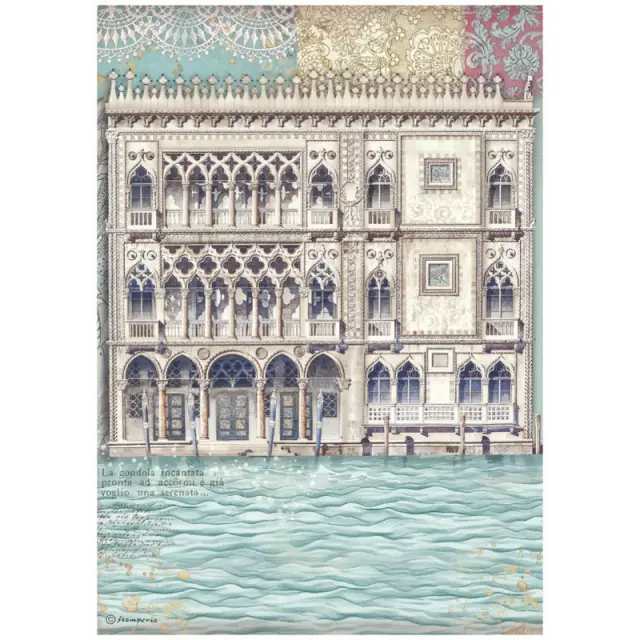 Ριζόχαρτο ντεκουπάζ Stamperia 21x29cm A4, Venice City of Art, Palazzo Venecia