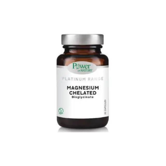 Power Health Platinum Range Magnesium Chelated Συμπλήρωμα Διατροφής Για Τη Λειτουργία Των Μυών & Την Ισορροπία Των Ηλεκτρολυτών 30 κάψουλες