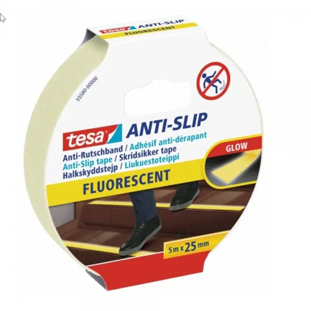 Αντιολισθητική Ταινία Φωσφορούχα Tesa 5m X 25mm/ 70.55580 (Tesa)