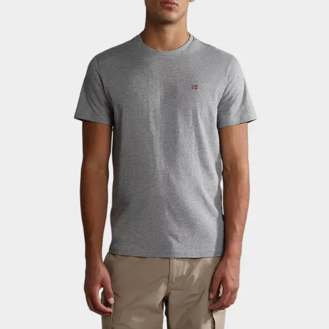 Napapijri - Ανδρικό T-shirt Salis Ss Sum Regular Fit NP0A4H8D-160 Γκρι - 2XL