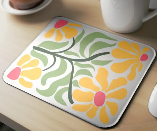 Mousepad ( flowers 70s , design-30 ) Διαστάσεις: 23cm(μήκος) x 20cm (ύψος) 2