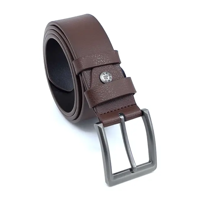 Καφέ Δερμάτινη Ζώνη Full Grain 4 cm 2
