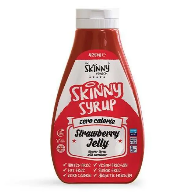 Zero Calorie Sugar Free Syrup Strawberry 425ml The Skinny Food Co