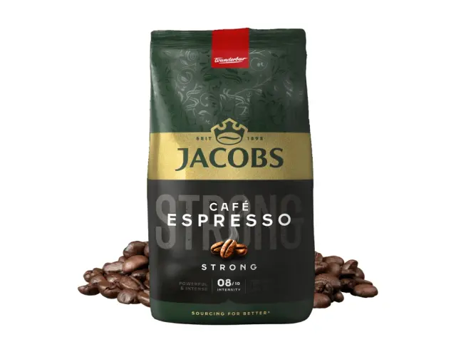 Jacobs Cafe Espresso Strong 1kg Σε Κόκκους 2