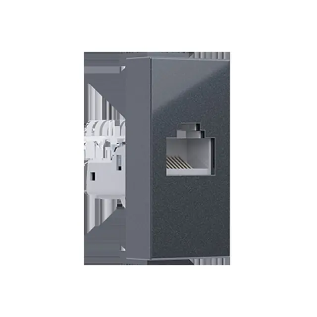 MODYS ΠΡΙΖΑ ΔΙΚΤΥΟΥ ΑΝΘΡΑΚΙ RJ45 CAT.5E IP20 ΧΩΡΙΣ ΘΩΡΑΚΙΣΗ / 10101312451