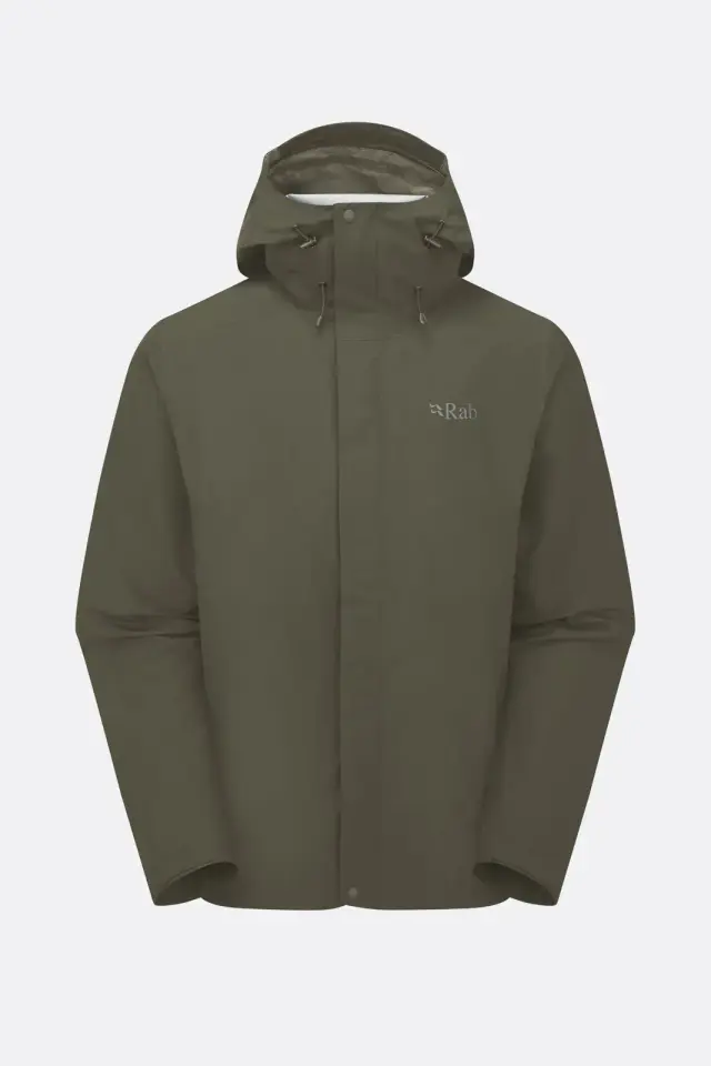 Rab Downpour Jacket Army Ανδρικό Αδιάβροχο 20.000 HH - Large