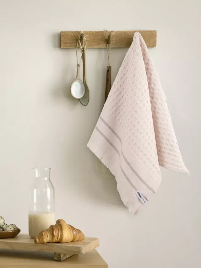 Πετσέτα Κουζίνας 40x60 280gsm Nima Honeycomb 100% βαμβακερό- Pink