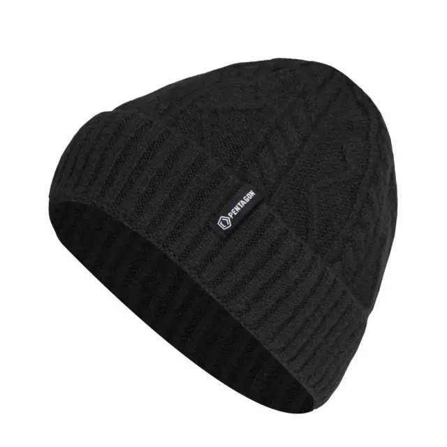 Pentagon Yukon Watch Hat-Σκούφος Πλεκτός - 01-Black-Μαύρο