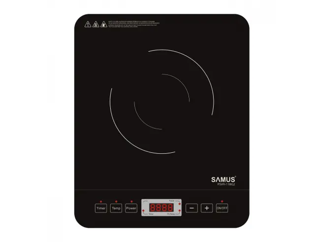 Ηλεκτρική Επαγωγική Εστία Samus PSVFI-11BG2 με ισχύ 2000W και 1 ζώνη μαγειρέματος PSVFI-11BG2 2