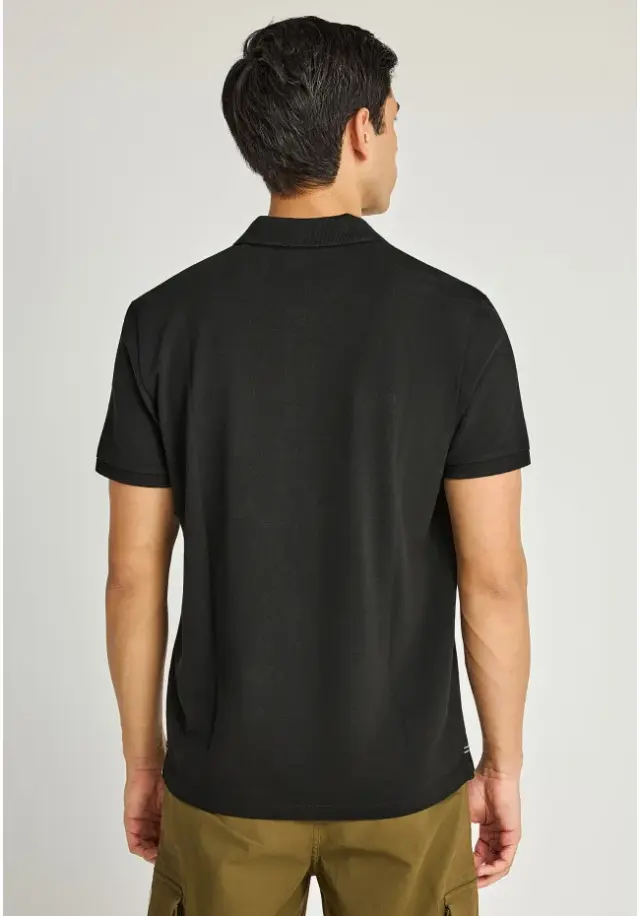 Funky Buddha Polo T-Shirt Black FBM013-001-11 - M 3