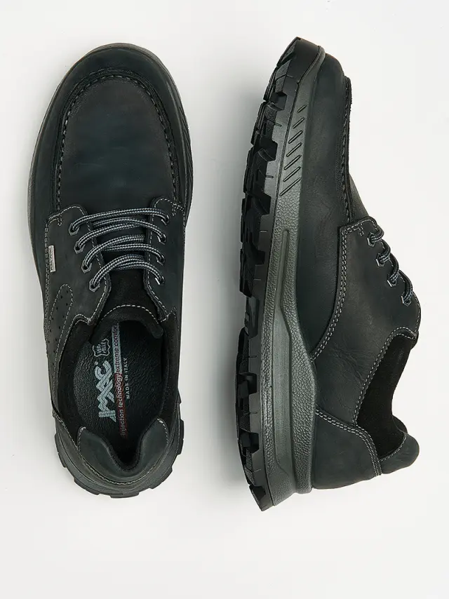 Imac Sneakers Ανδρικό δέρμα Μαύρο IMA/452188 BLACK 3