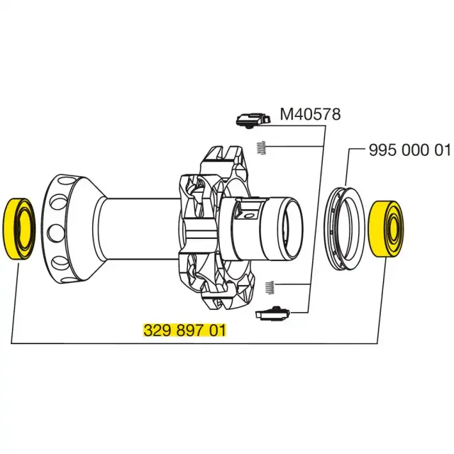 ΡΟΥΛΕΜΑΝ MAVIC QRMSL B9 ΟΠΙΣΘΙΑ