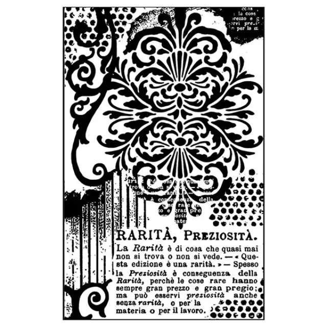 Σφραγίδα Stamperia Εύκαμπτη HD - 7x11cm - Διακοσμητικό με Γράμματα