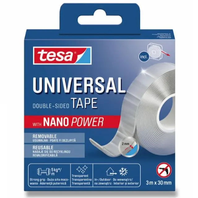 Tesa Ταινία Διπλής Όψης με Nano Power 3m x 30mm / 55810-00004 (Tesa)