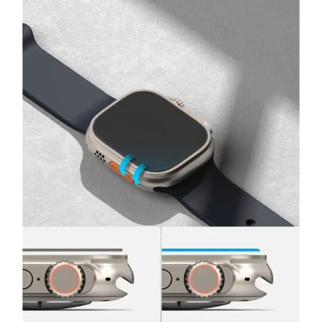Ringke ID Glass Apple Watch Ultra 1 / 2 / 3 / 4 49mm Clear [4 PACK] 3