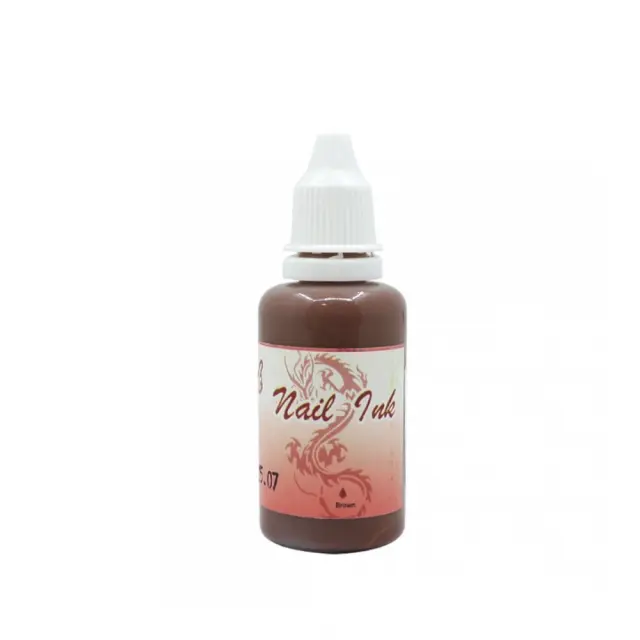 Ακρυλικό χρώμα αερογράφου Καφέ - Airbrush Burnt Sienna Nail Ink 30ml OEM