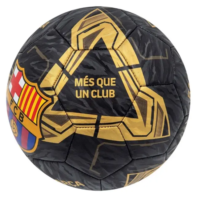 Μπάλα ποδοσφαίρου FC Barcelona ball “Lightning” black/gold size 5 122025 2