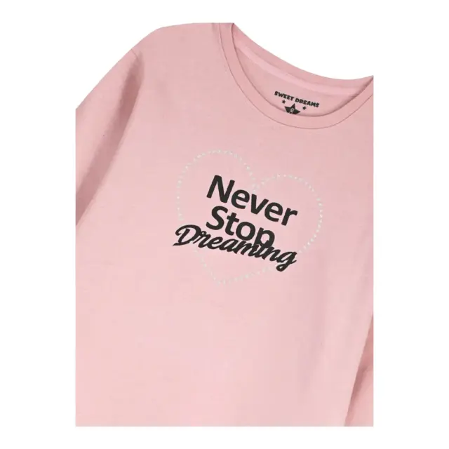 Energiers Παιδική Πυτζάμα Κορίτσι Never Stop Dreaming, Χρώμα Μαύρο - 16 Y 3