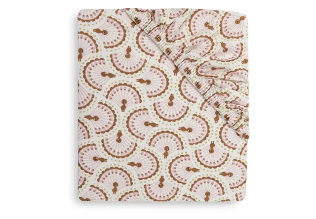 Jollein: Fitted Sheet - Jersey - Plumes σεντόνι κούνιας με λάστιχο 70/75x140/150cm 2