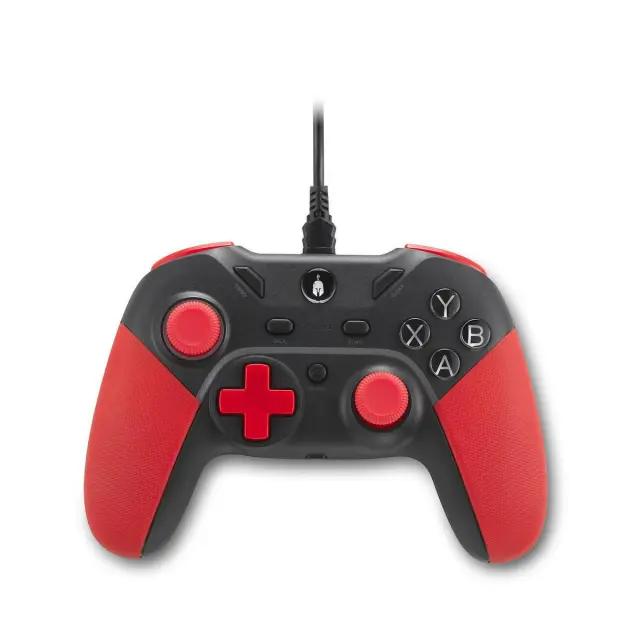 Spartan Gear - Pelekys Wired Controller (compatible with PC and playstation 3) (colour: RED/BLACK)