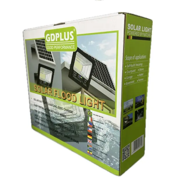 GDPLUS Ηλιακός Προβολέας LED 100W με Τηλεχειριστήριο GD-8800L 2
