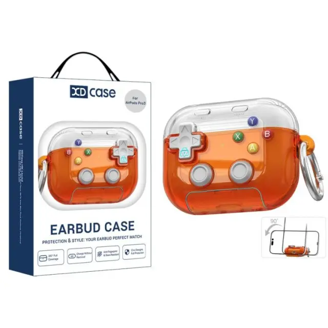 Retro Console Θήκη για Airpods Pro 3-Transparent Orange OEM