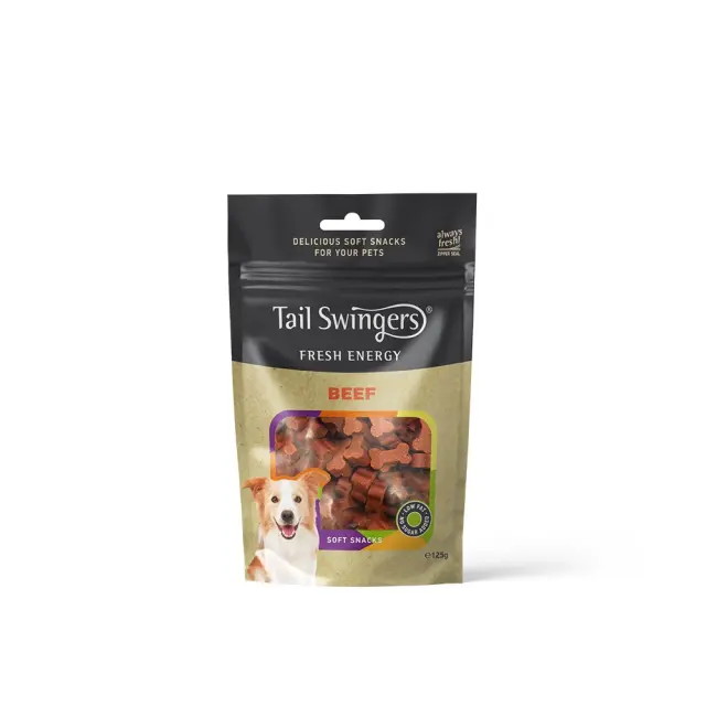 Tail Swingers Μαλακές Λιχουδιές με Μοσχάρι 125gr