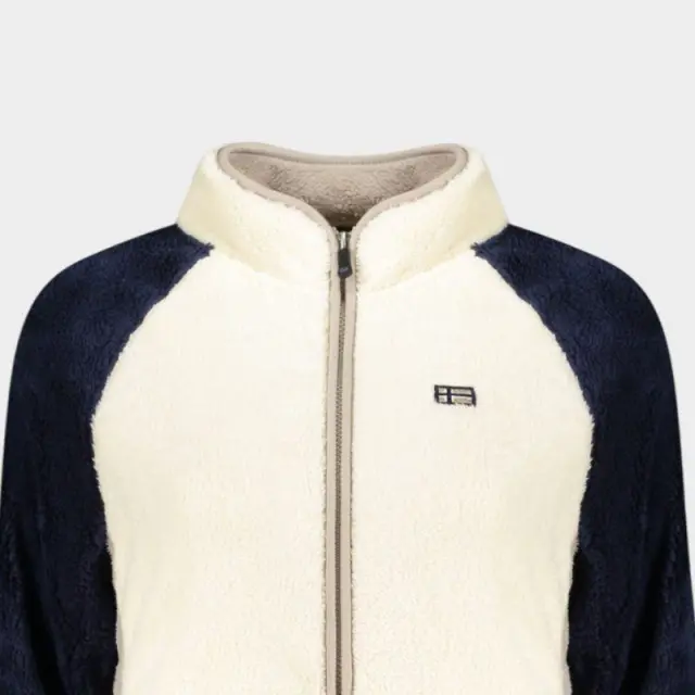 Norway Nautical School - Γυναικεία Ζακέτα Fleece Φούτερ 859903-OFFWHI Ιβουάρ/Μπλε - 2XL 3
