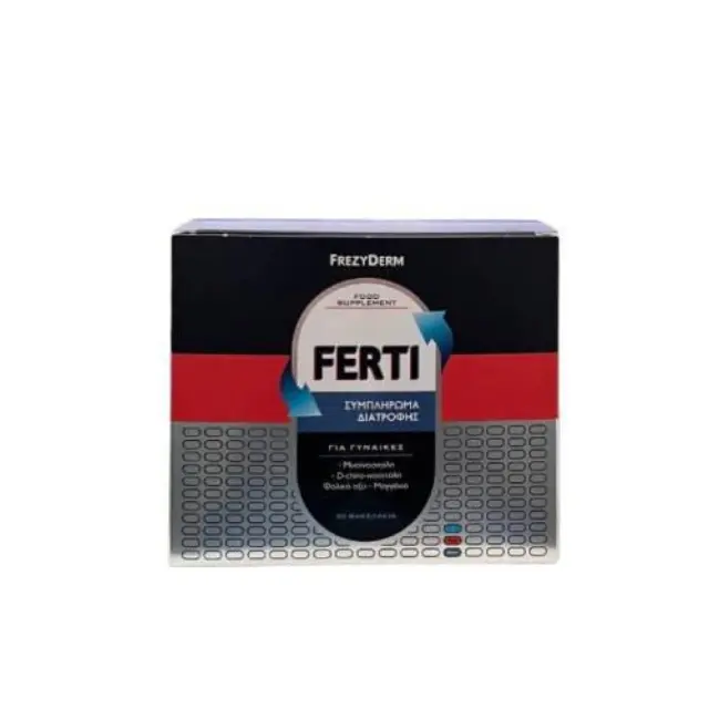 Frezyderm Ferti Συμπλήρωμα Διατροφής για Γυναίκες Αναπαραγωγικής Ηλικίας με Μυοϊνοσιτόλη & Φολικό Οξύ, 30 Φακελίσκοι