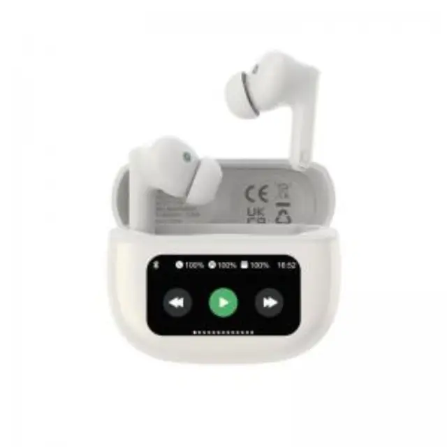True Wireless Ακουστικά Bluetooth Devia EM405 ANC Pro3 με Οθόνη Λευκό N68833 2