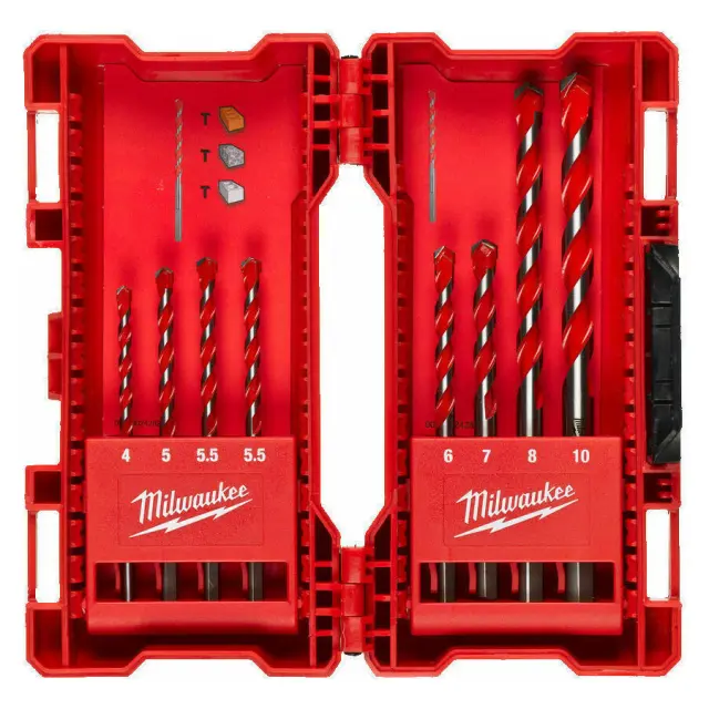 Milwaukee 4932471193 (4932493882) - ΔΙΑΜ/ΝΑ S. ΜΠΕΤΟΥ/ ΓΡΑΝΙΤΗ SET 8τμχ MW