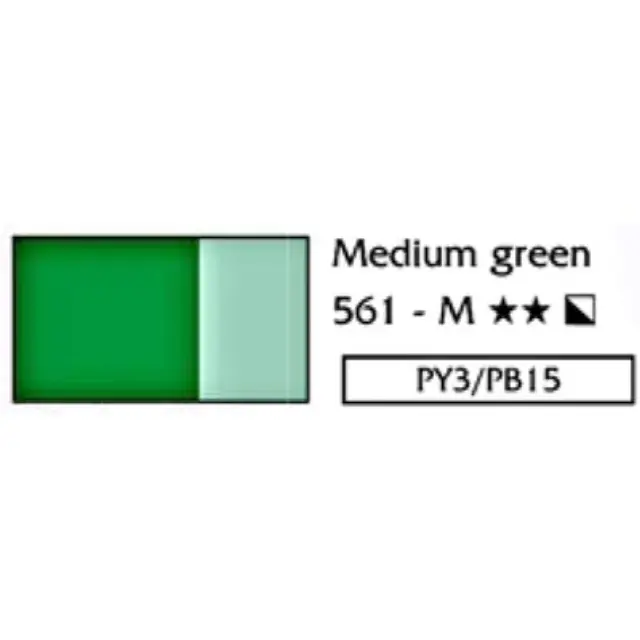 Λάδι Ζωγραφικής Lefranc Louvre - 561 Medium Green - 60ml