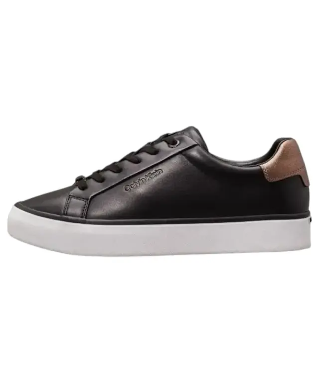 Calvin Klein - Δερμάτινα Γυναικεία Sneakers HW0HW02104-0GL Μαύρο Μπρονζέ - 37 2