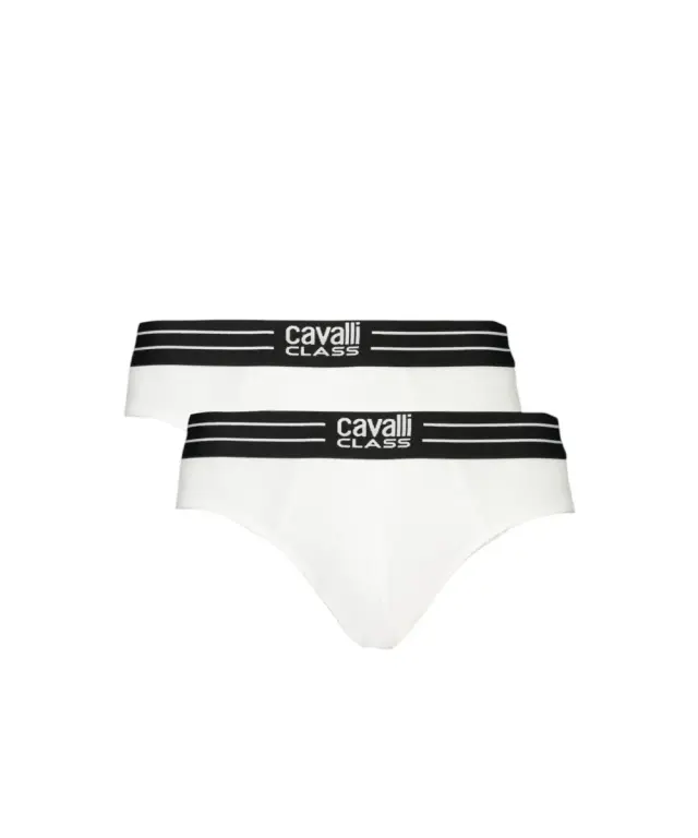 Cavalli Class - Ανδρικά Εσώρουχα Σλιπ 2Pack QXO01IJD003-00053 Λευκό 3