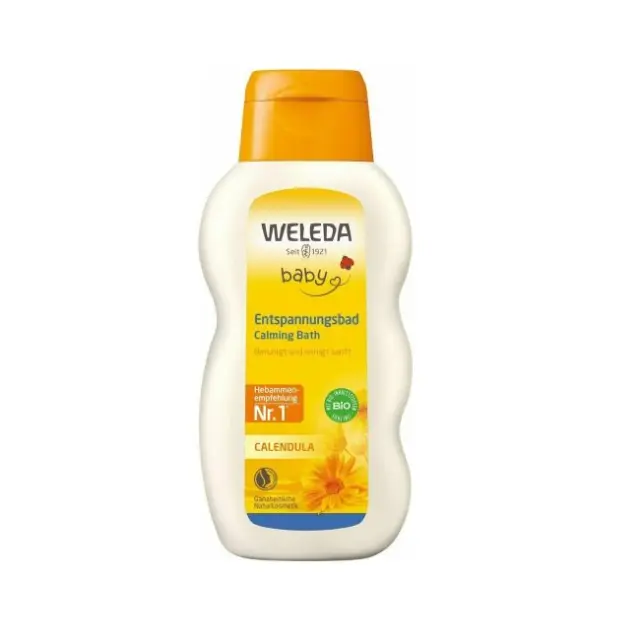 Weleda Baby Calendula Bath Κρεμώδες Βοτανόλουτρο Καλέντουλας για Βρέφη & Παιδιά, 200ml