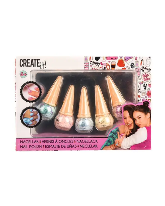 Create it! 5 Mini Μανό σε Σχήμα Παγωτού Giftbox / 84133 (Create It)