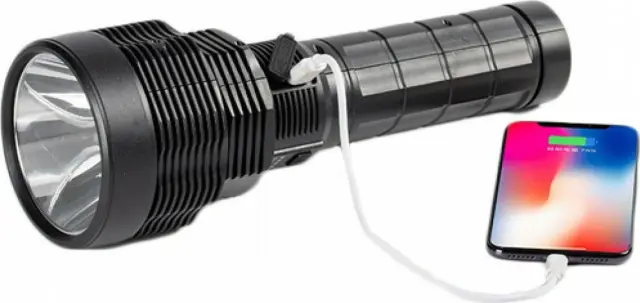 Φακός LED Επαναφορτιζόμενος Αδιάβροχος 2000Lm P50 με Power Bank W5101