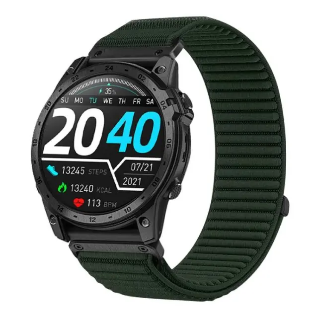Nylon Λουράκι για Garmin Fenix 3/5x/3hr/5x Plus/6x/6x Pro/7x/8/9 (51mm)-Spruce Green OEM