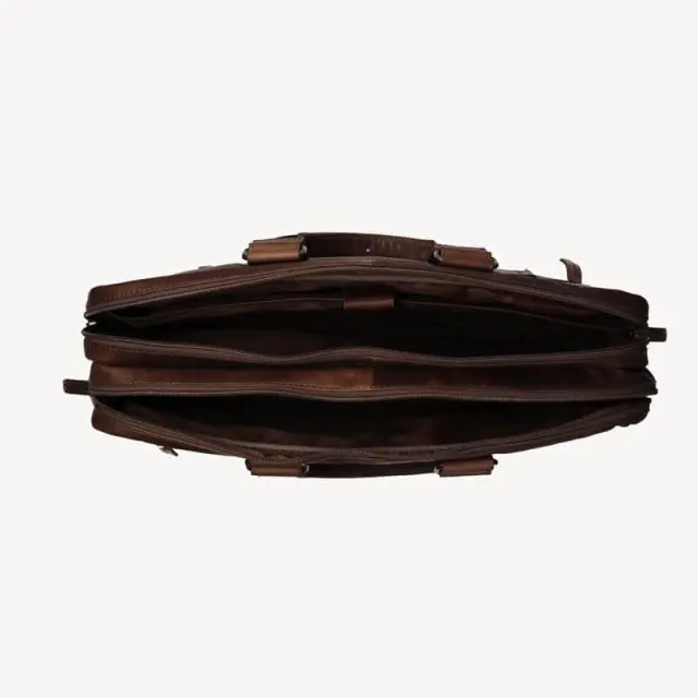 Δερμάτινος Χαρτοφύλακας Chesterfield C40.101001 Καφέ - One Size 2